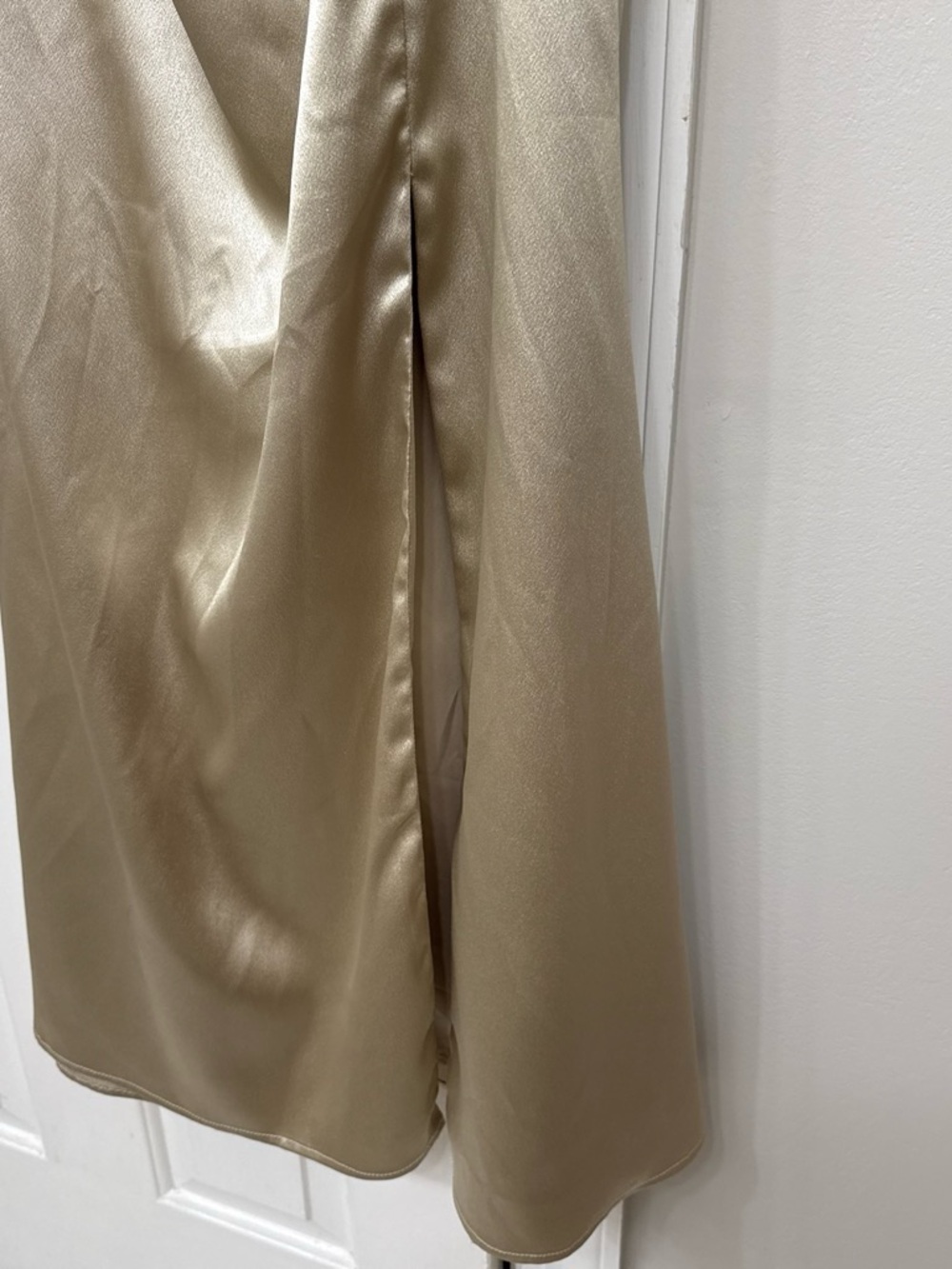 Birdy Grey Champagne Satin Cowl Maxi Dress - Picture 5 of 10